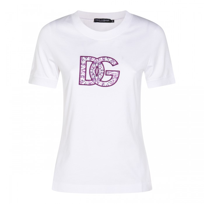 WHITE COTTON T-SHIRT