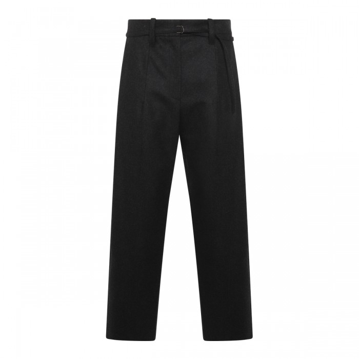 BLACK WOOL PANTS