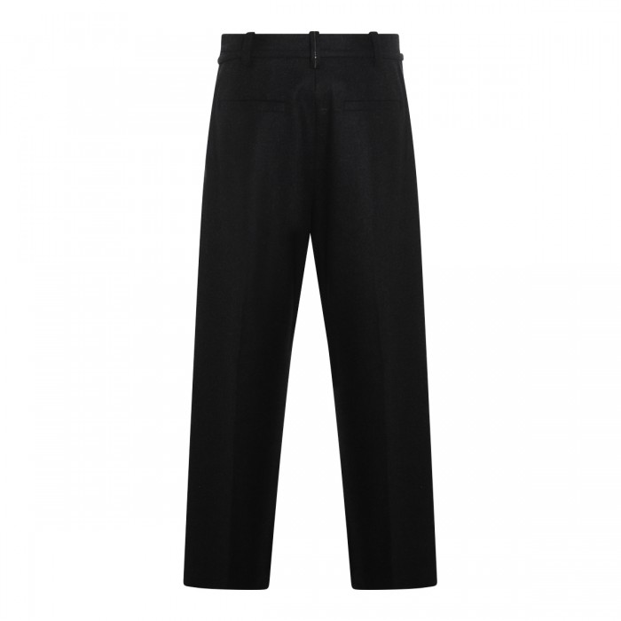 BLACK WOOL PANTS 2