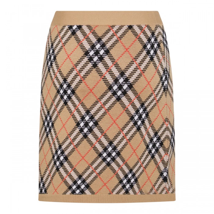 BEIGE WOOL SKIRT 2