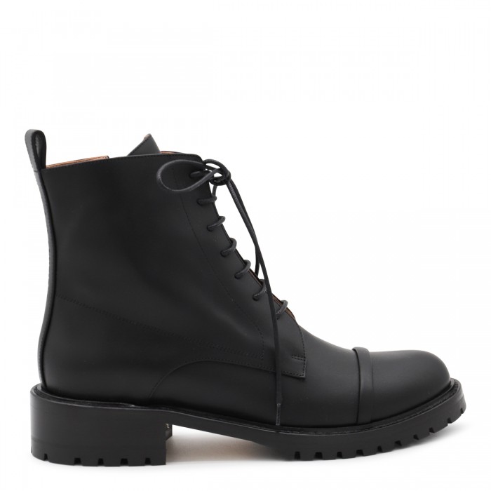 BLACK LEATHER MILLER BOOTS