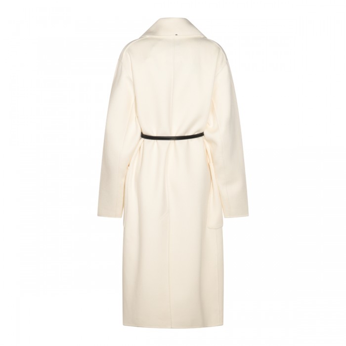 WHITE WOOL ABATE COAT 2