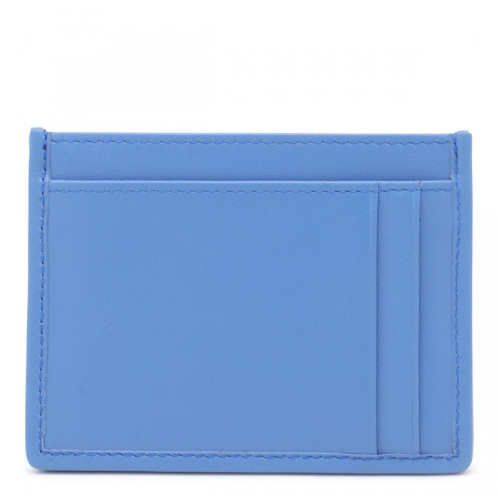 LIGHT BLUE LEATHER CARD HOLDER 2