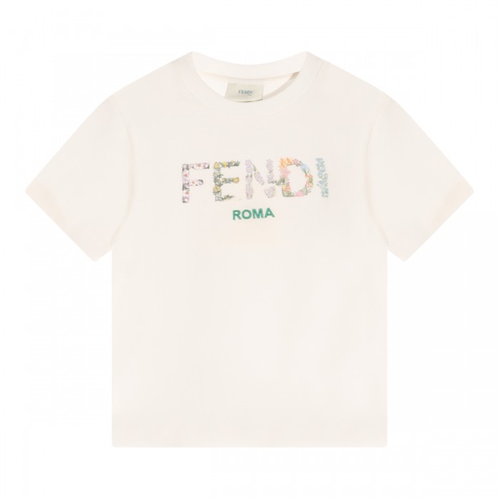 WHITE COTTON T-SHIRT