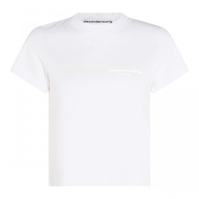 WHITE COTTON T-SHIRT