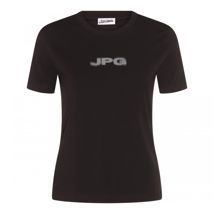 BLACK COTTON T-SHIRT