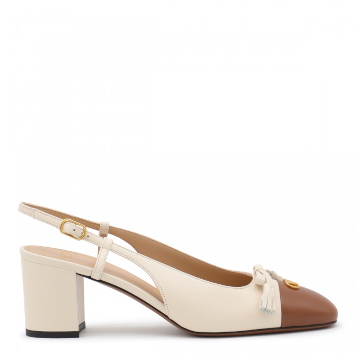 BEIGE LEATHER PUMPS