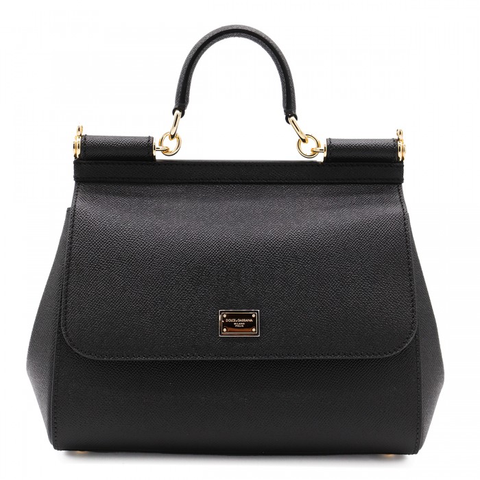 BLACK LEATHER SICILY BIG...
