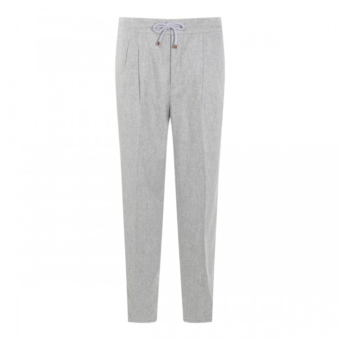 GREY WOOL PANTS