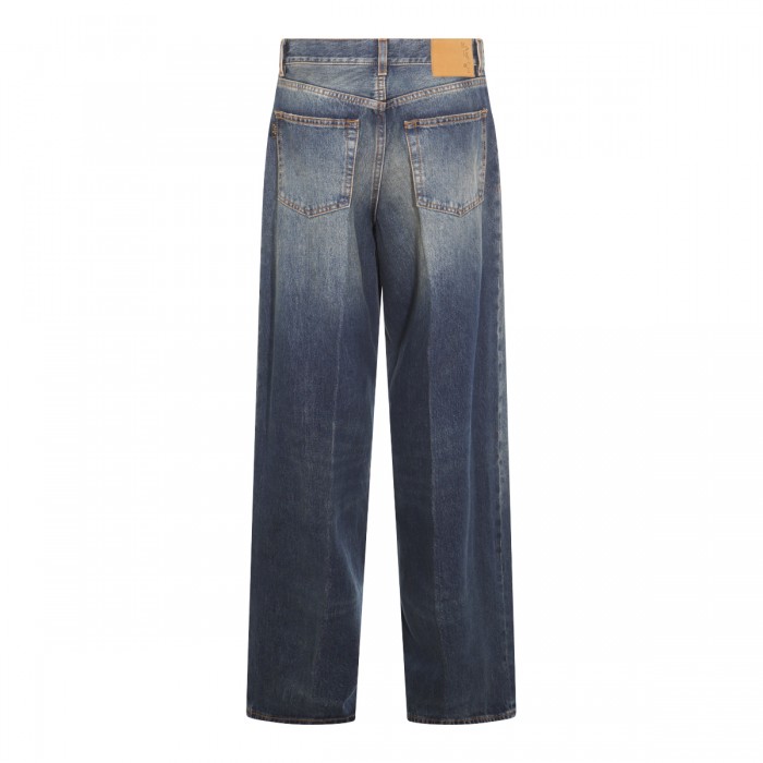 DARK BLUE COTTON JEANS 2