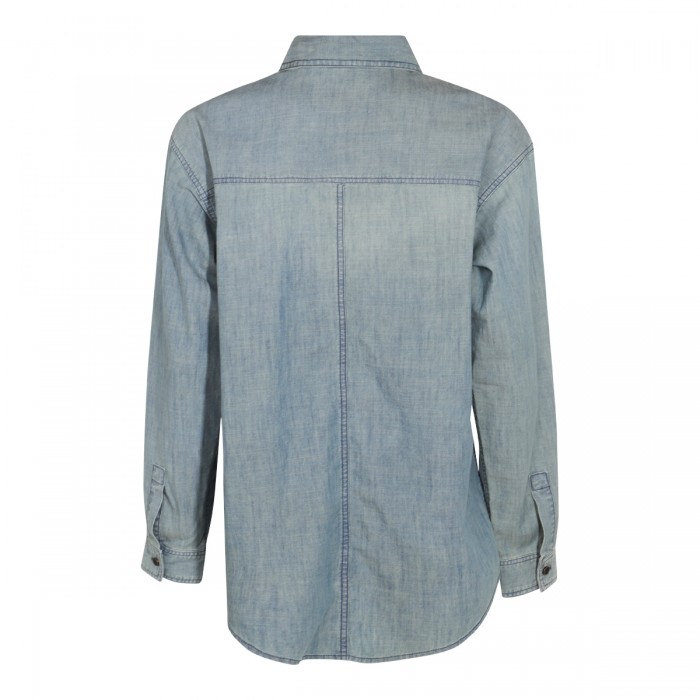 BLUE COTTON OVELIA-GA SHIRT 2