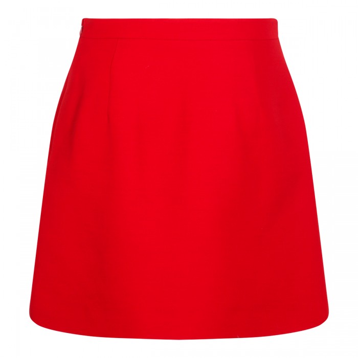 RED SILK SKIRT 2