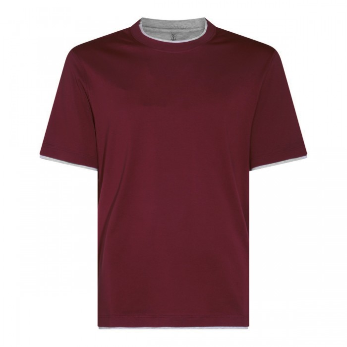 DARK RED COTTON T-SHIRT