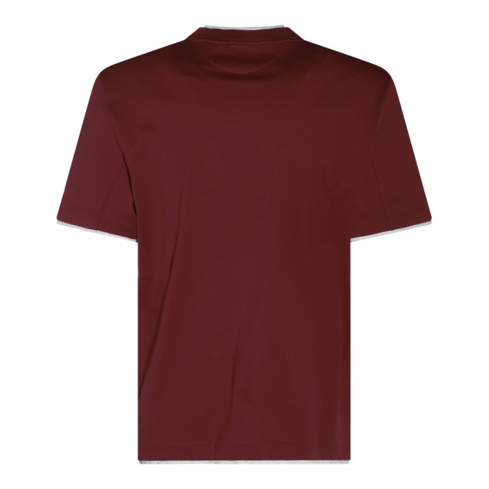 DARK RED COTTON T-SHIRT 2