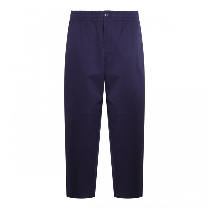 NAVY COTTON GABARDINE PANTS