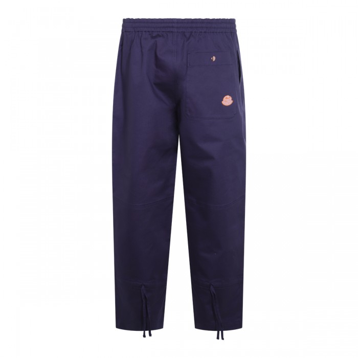 NAVY COTTON GABARDINE PANTS  2