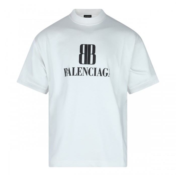 WHITE COTTON T-SHIRT