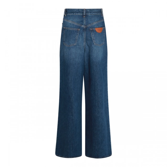 デニム・ジーパン BURBERRY INDIGO BLUE COTTON DENIM JEANS INDIGO BLUE COTTON DENIM JEANS