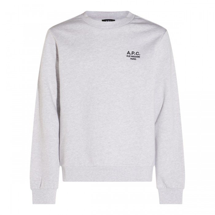LIGHT GREY COTTON SWEATSHIRT