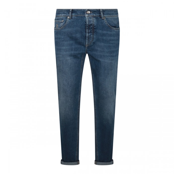 BLUE COTTON DENIM JEANS