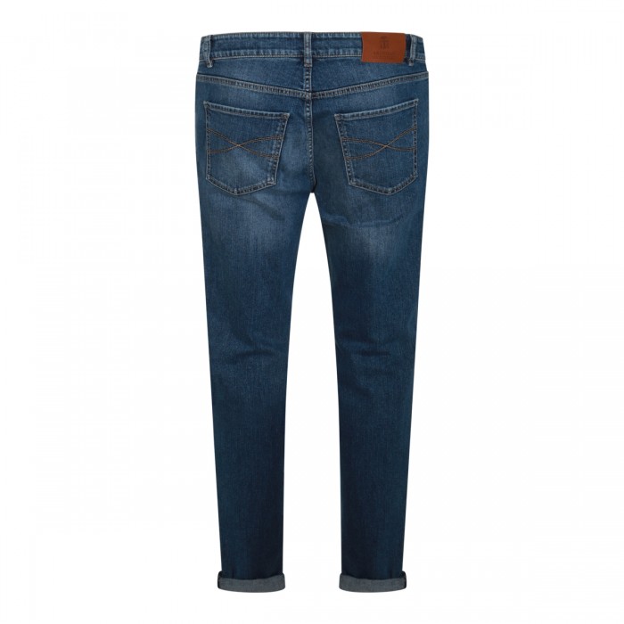 BLUE COTTON DENIM JEANS 2