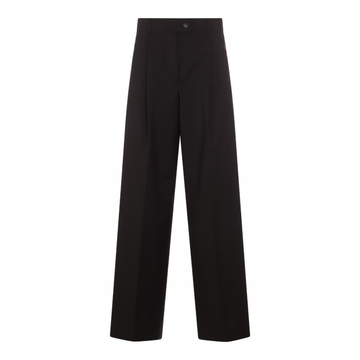 DARK BROWN COTTON VELO PANTS