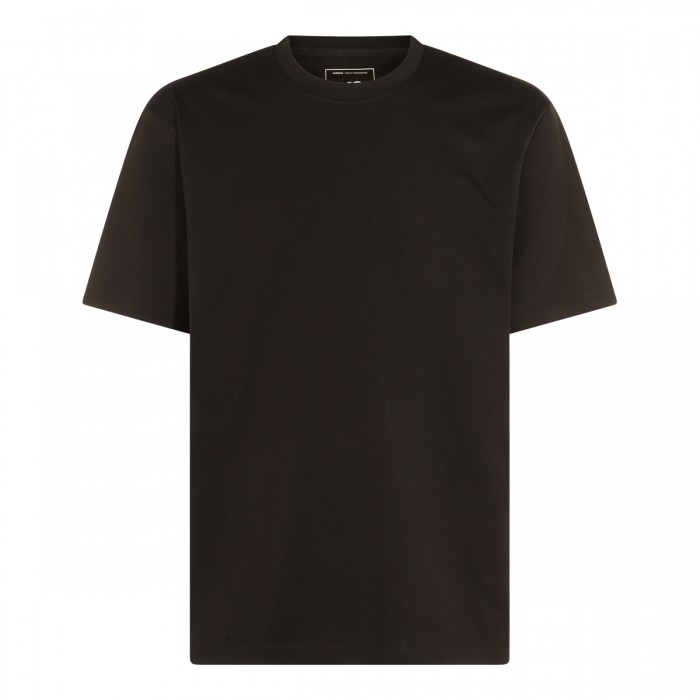 BLACK COTTON Y-3 T-SHIRT
