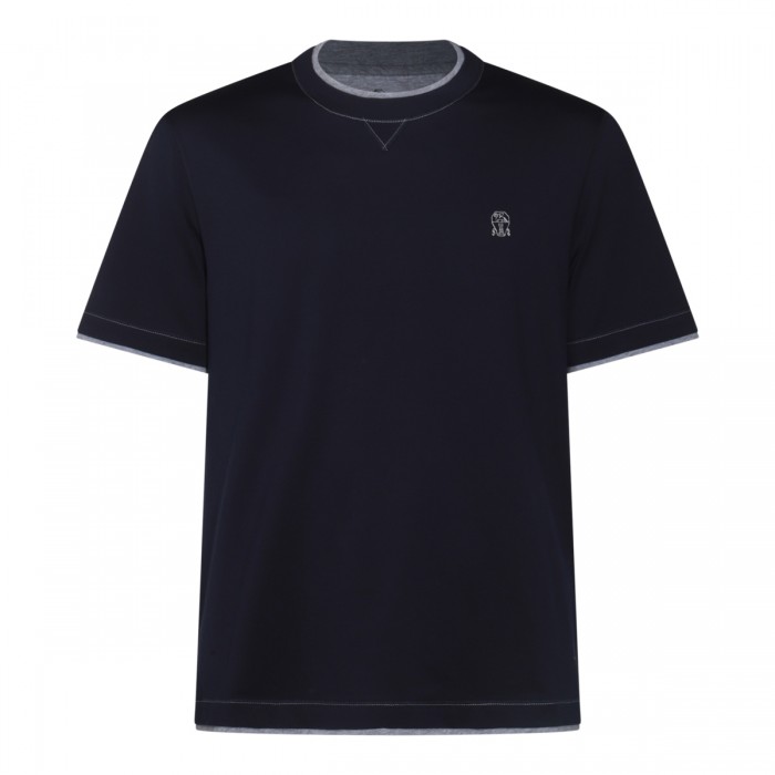 NAVY COTTON T-SHIRT