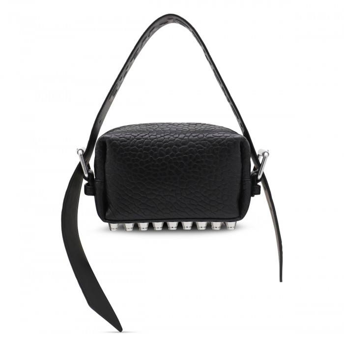 BLACK LEATHER RICCO SMALL...