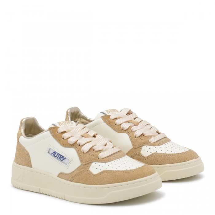 BEIGE AND BROWN LEATHER... 2