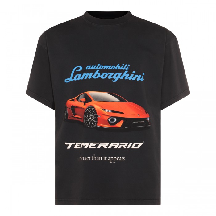 BLACK COTTON T-SHIRT