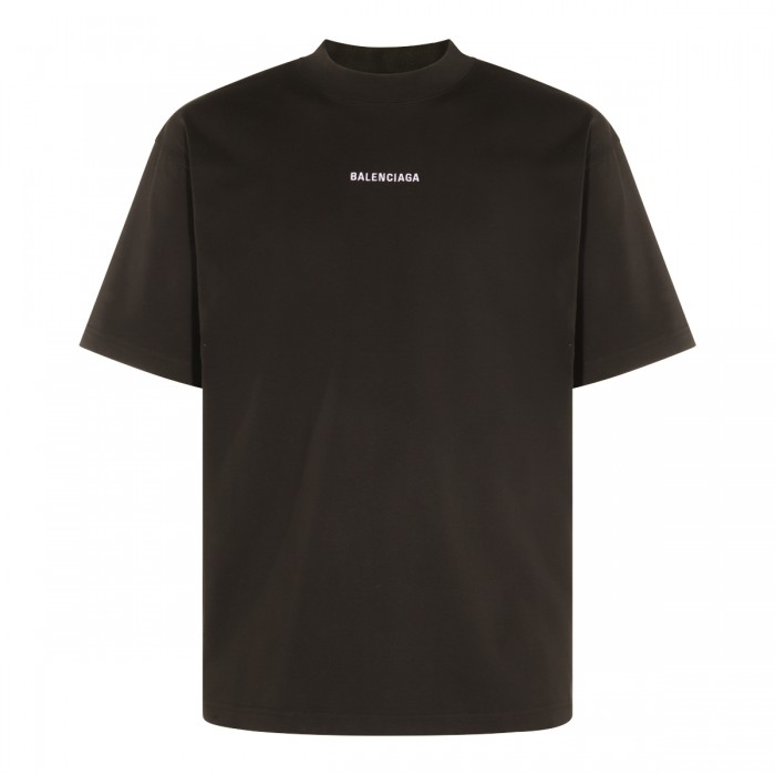BLACK COTTON T-SHIRT