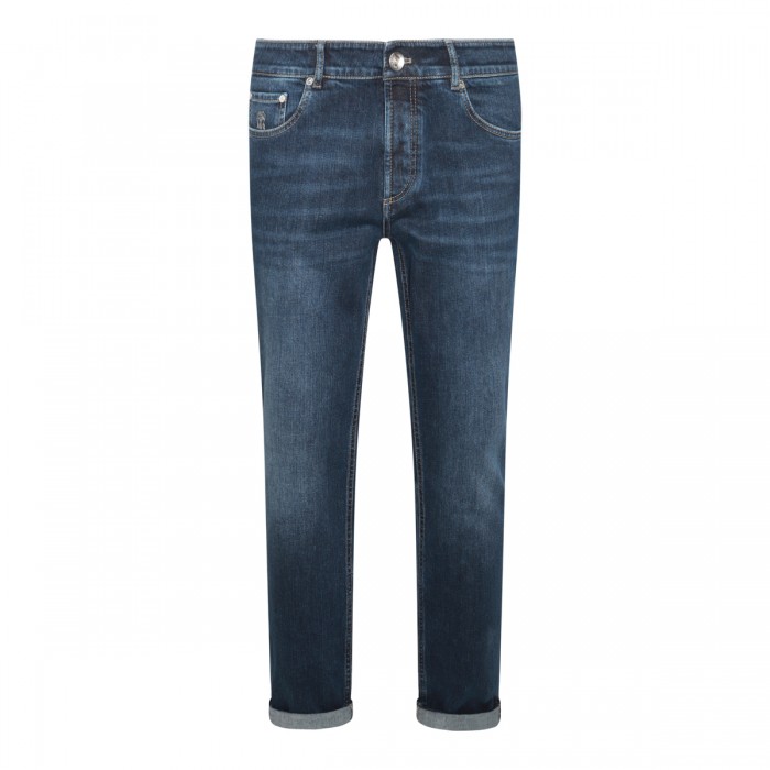 BLUE COTTON DENIM JEANS