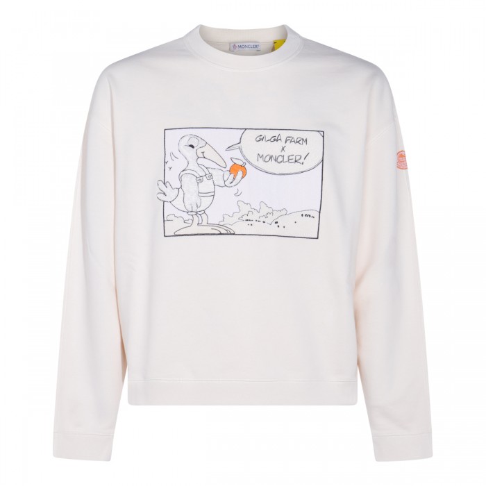 OFF WHITE COTTON SWEATSHIRT