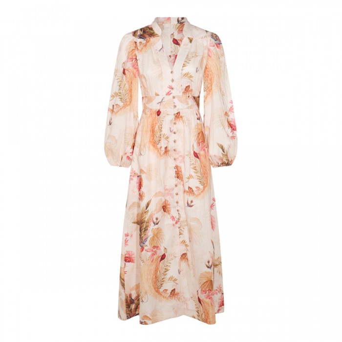 CREAM LINEN DRESS