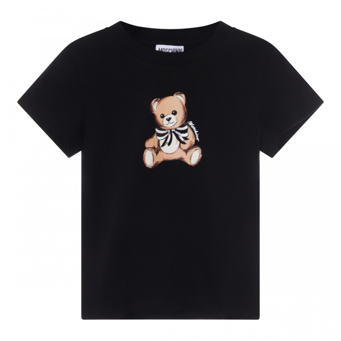 BLACK COTTON T-SHIRT