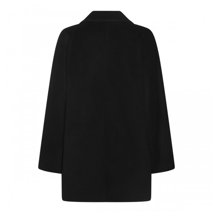 BLACK WOOL REBUS COAT 2