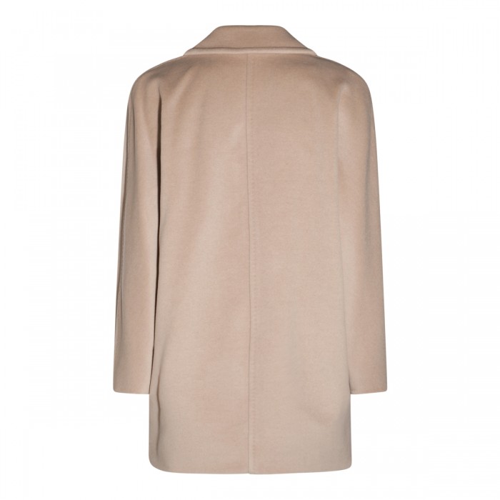 BEIGE WOOL REBUS COAT 2