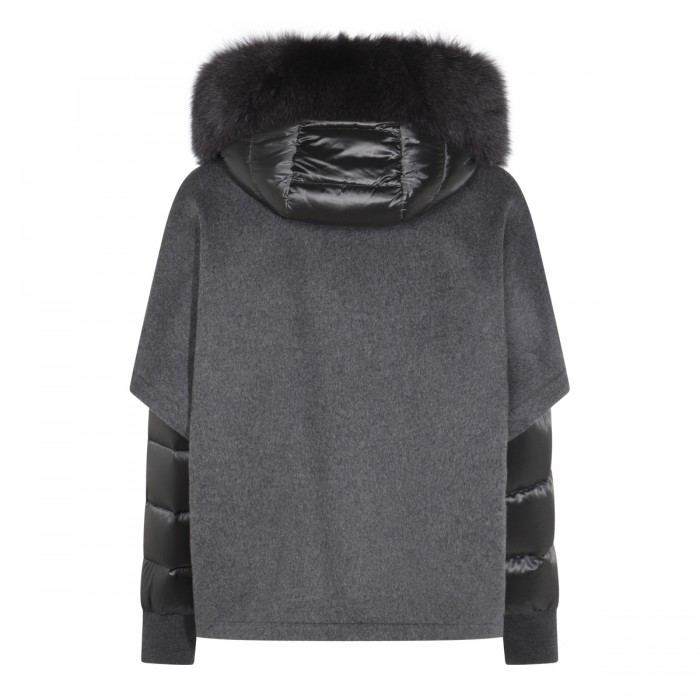 DARK GREY WOOL DOWN JACKET 2