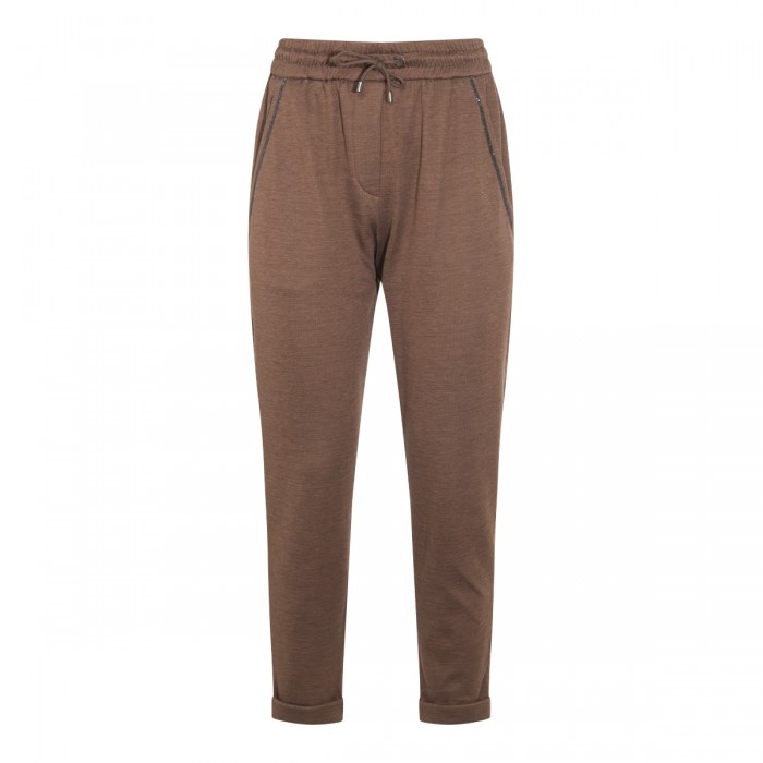BROWN COTTON PANTS