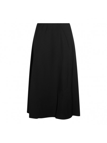 BLACK WOOL SKIRT