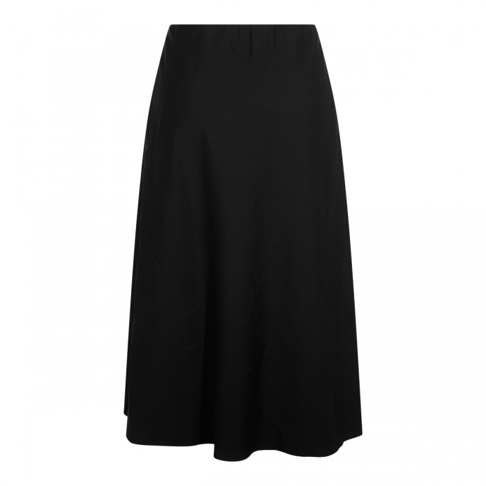 BLACK WOOL SKIRT 2