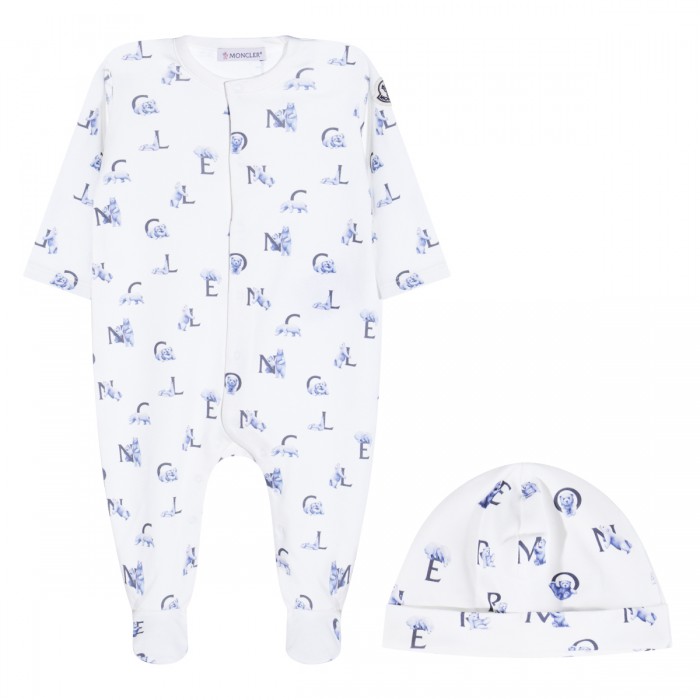 WHITE AND BLUE COTTON...