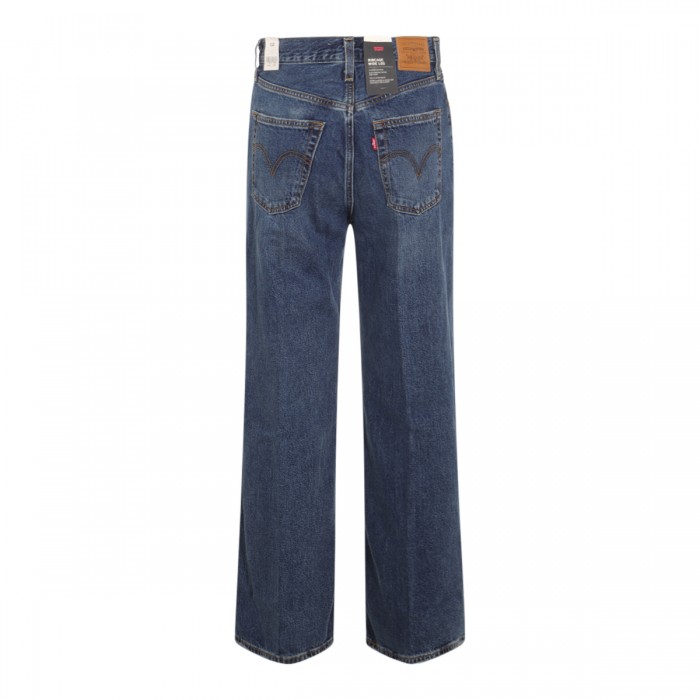 BLUE COTTON DENIM JEANS 2