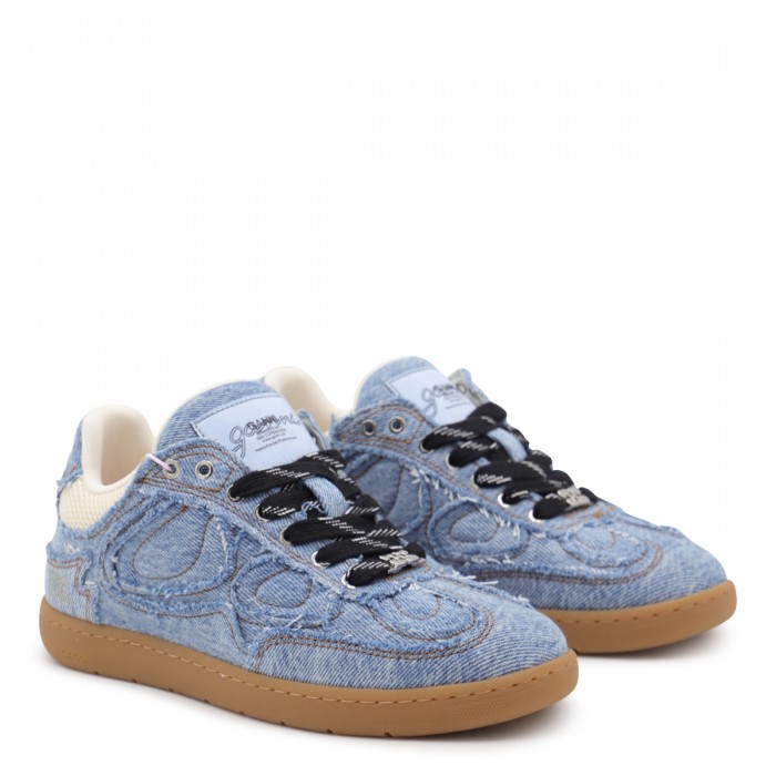 LIGHT BLUE COTTON SNEAKERS 2