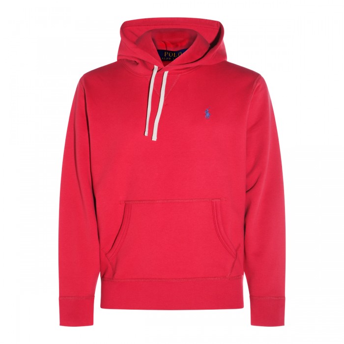 RED COTTON BLEND POLO PONY...