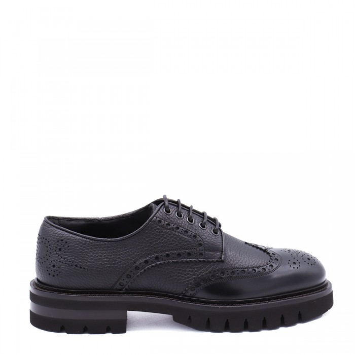 BLACK LEATHER ASPEN LACE UP...