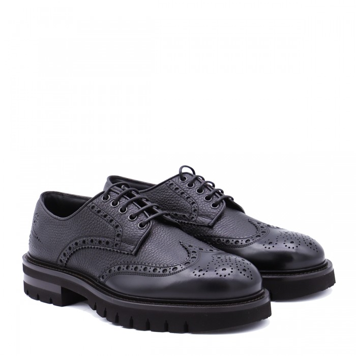 BLACK LEATHER ASPEN LACE UP... 2