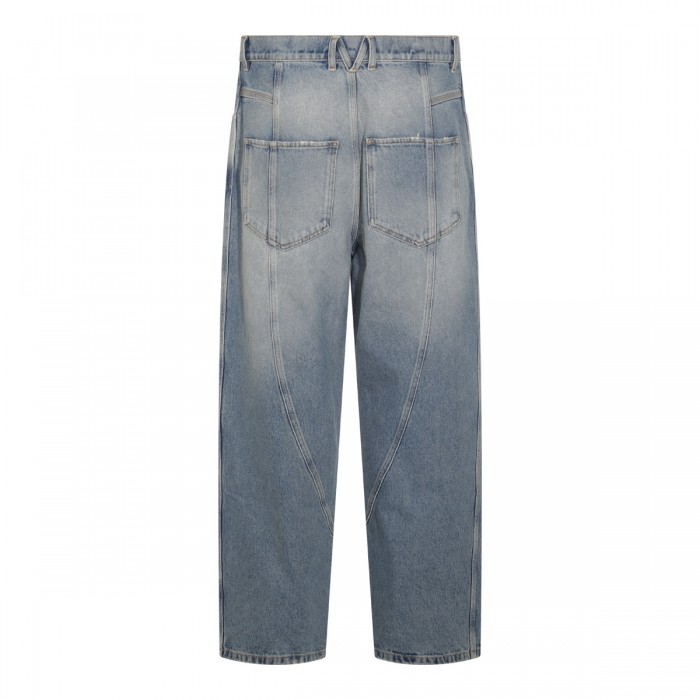 BLUE COTTON DENIM JEANS 2