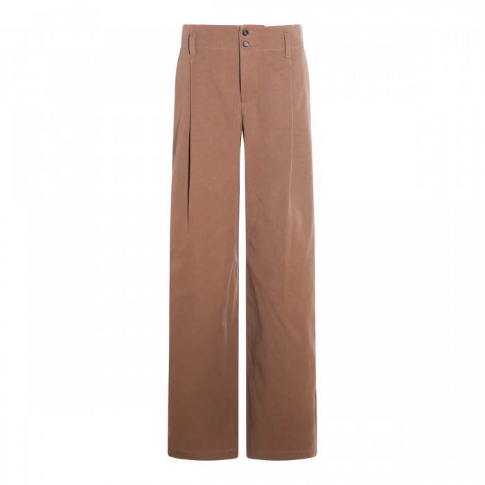BROWN COTTON PANTS